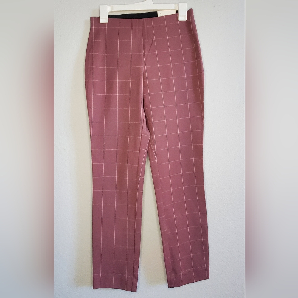 Mauve high rise stretch pants